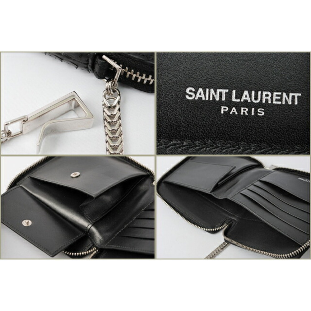 Saint Laurent Wallet Python Boclassic Black - image 4